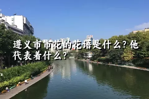 遵义市市花的花语是什么？他代表着什么？