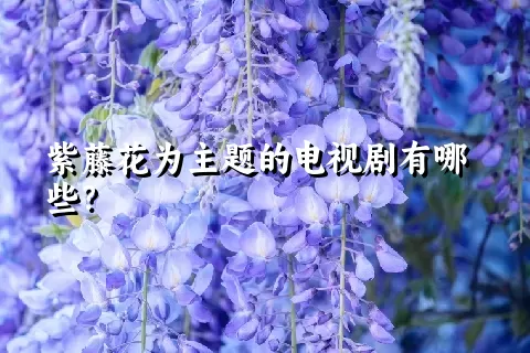 紫藤花为主题的电视剧有哪些？