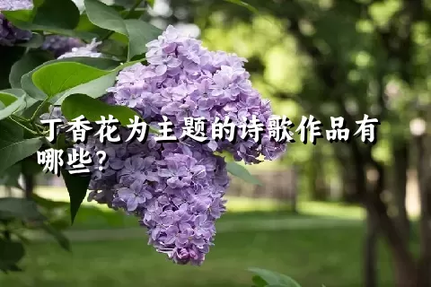 丁香花为主题的诗歌作品有哪些？