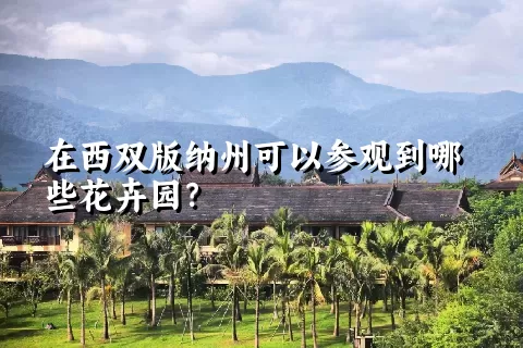 在西双版纳州可以参观到哪些花卉园？