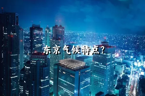 东京气候特点？