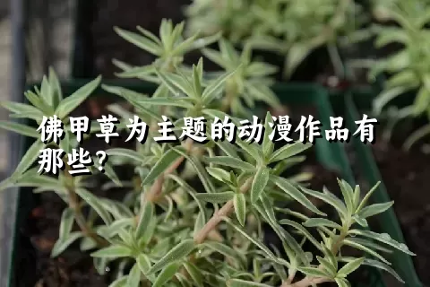 佛甲草为主题的动漫作品有那些？