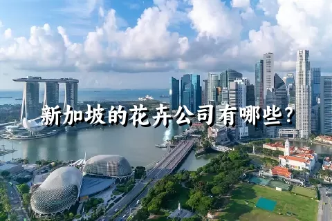 新加坡的花卉公司有哪些？