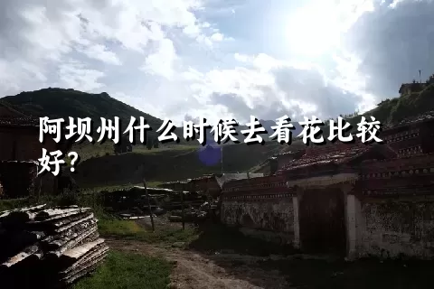 阿坝州什么时候去看花比较好？