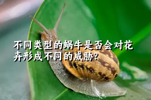 不同类型的蜗牛是否会对花卉形成不同的威胁？