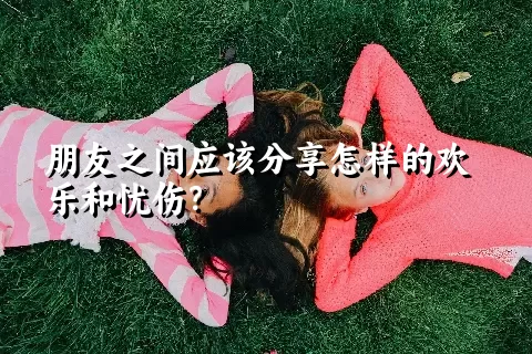 朋友之间应该分享怎样的欢乐和忧伤？