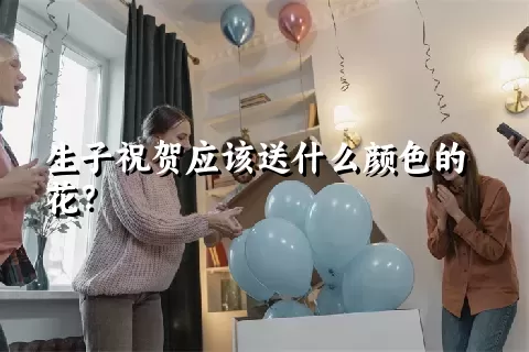 生子祝贺应该送什么颜色的花？