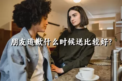 朋友道歉什么时候送比较好？