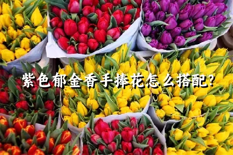 紫色郁金香手捧花怎么搭配？