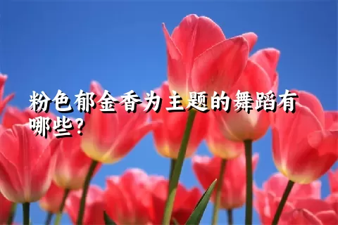 粉色郁金香为主题的舞蹈有哪些？