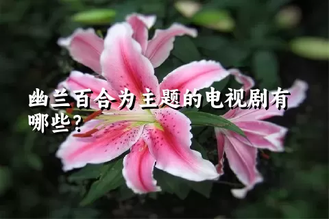 幽兰百合为主题的电视剧有哪些？