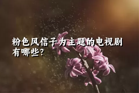 粉色风信子为主题的电视剧有哪些？