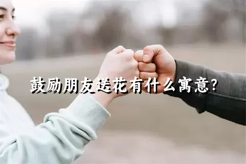 鼓励朋友送花有什么寓意？