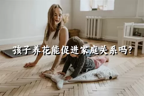 孩子养花能促进家庭关系吗？