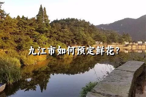 九江市如何预定鲜花？