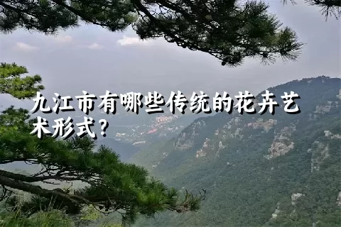 九江市有哪些传统的花卉艺术形式？