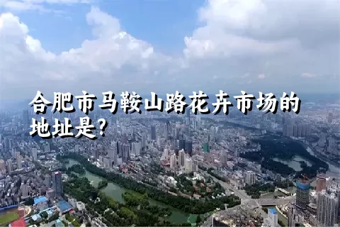 合肥市马鞍山路花卉市场的地址是?