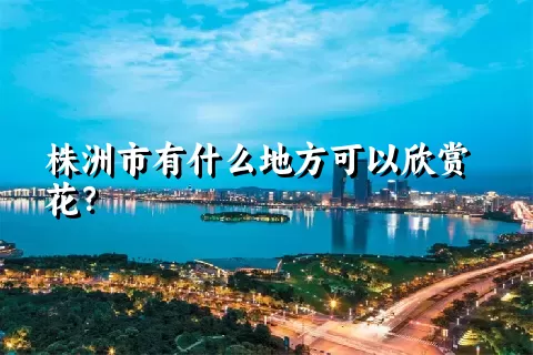 株洲市有什么地方可以欣赏花？