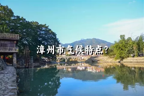 漳州市气候特点？