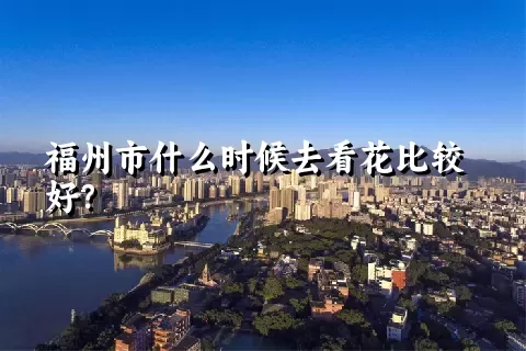 福州市什么时候去看花比较好？