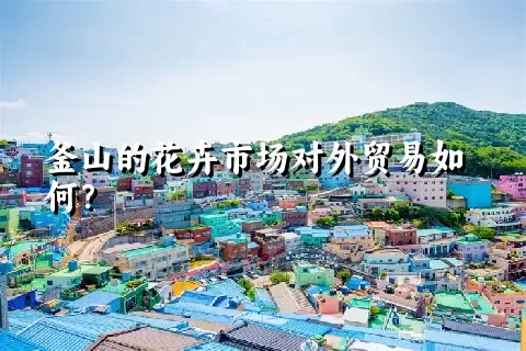 釜山的花卉市场对外贸易如何？