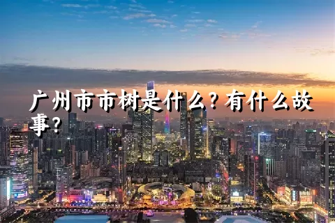 广州市市树是什么？有什么故事？