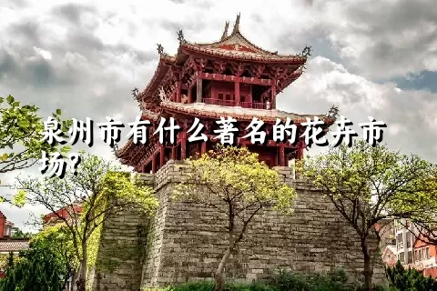 泉州市有什么著名的花卉市场？