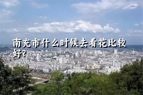 南充市什么时候去看花比较好？