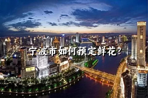 宁波市如何预定鲜花？