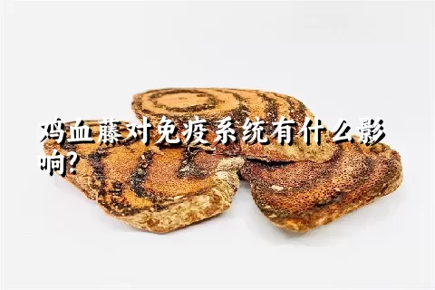 鸡血藤对免疫系统有什么影响?