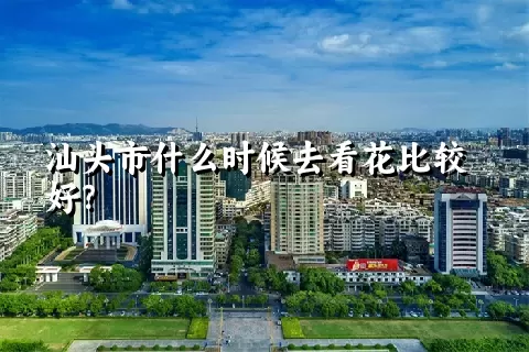 汕头市什么时候去看花比较好？