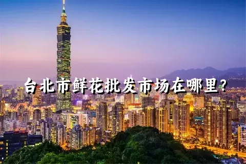 台北市鲜花批发市场在哪里？