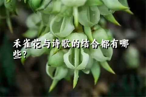 禾雀花与诗歌的结合都有哪些？