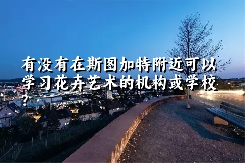 有没有在斯图加特附近可以学习花卉艺术的机构或学校？