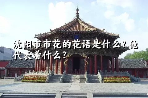 沈阳市市花的花语是什么？他代表着什么？