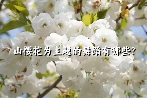 山樱花为主题的舞蹈有哪些？