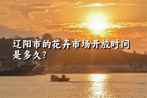 辽阳市的花卉市场开放时间是多久？