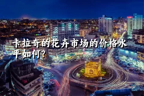 卡拉奇的花卉市场的价格水平如何？