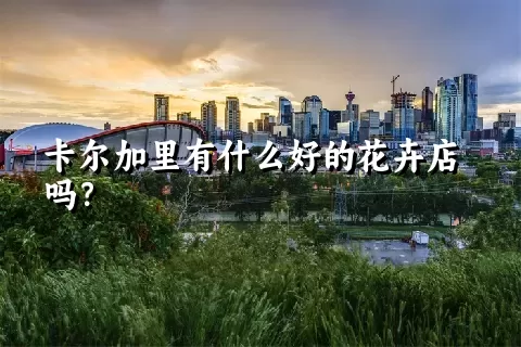 卡尔加里有什么好的花卉店吗？