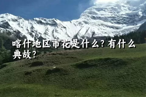 喀什地区市花是什么？有什么典故？