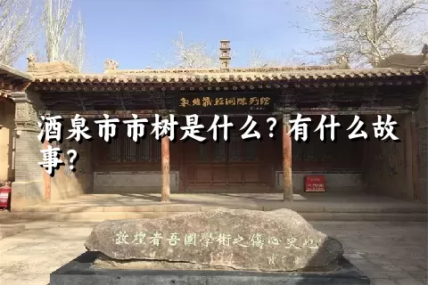 酒泉市市树是什么？有什么故事？