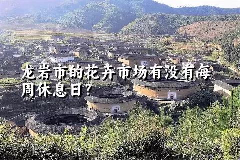 龙岩市的花卉市场有没有每周休息日？