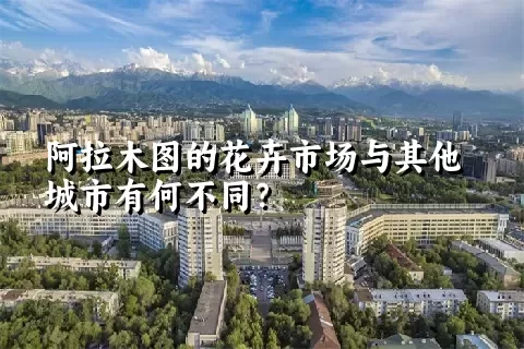 阿拉木图的花卉市场与其他城市有何不同？