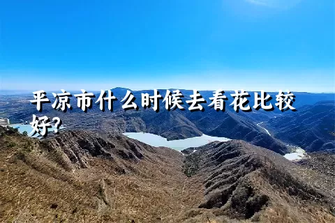 平凉市什么时候去看花比较好？