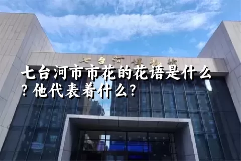 七台河市市花的花语是什么？他代表着什么？