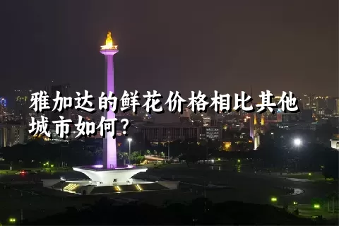 雅加达的鲜花价格相比其他城市如何？