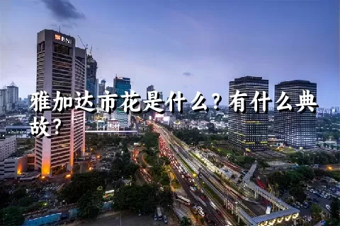 雅加达市花是什么？有什么典故？