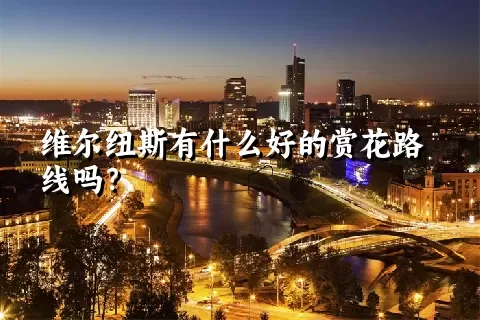 维尔纽斯有什么好的赏花路线吗？