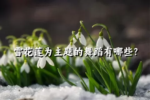 雪花莲为主题的舞蹈有哪些？