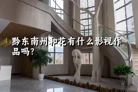 黔东南州和花有什么影视作品吗？